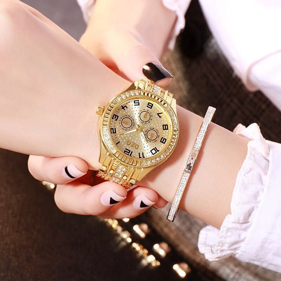 Womens Watch In 14K Gold Plating